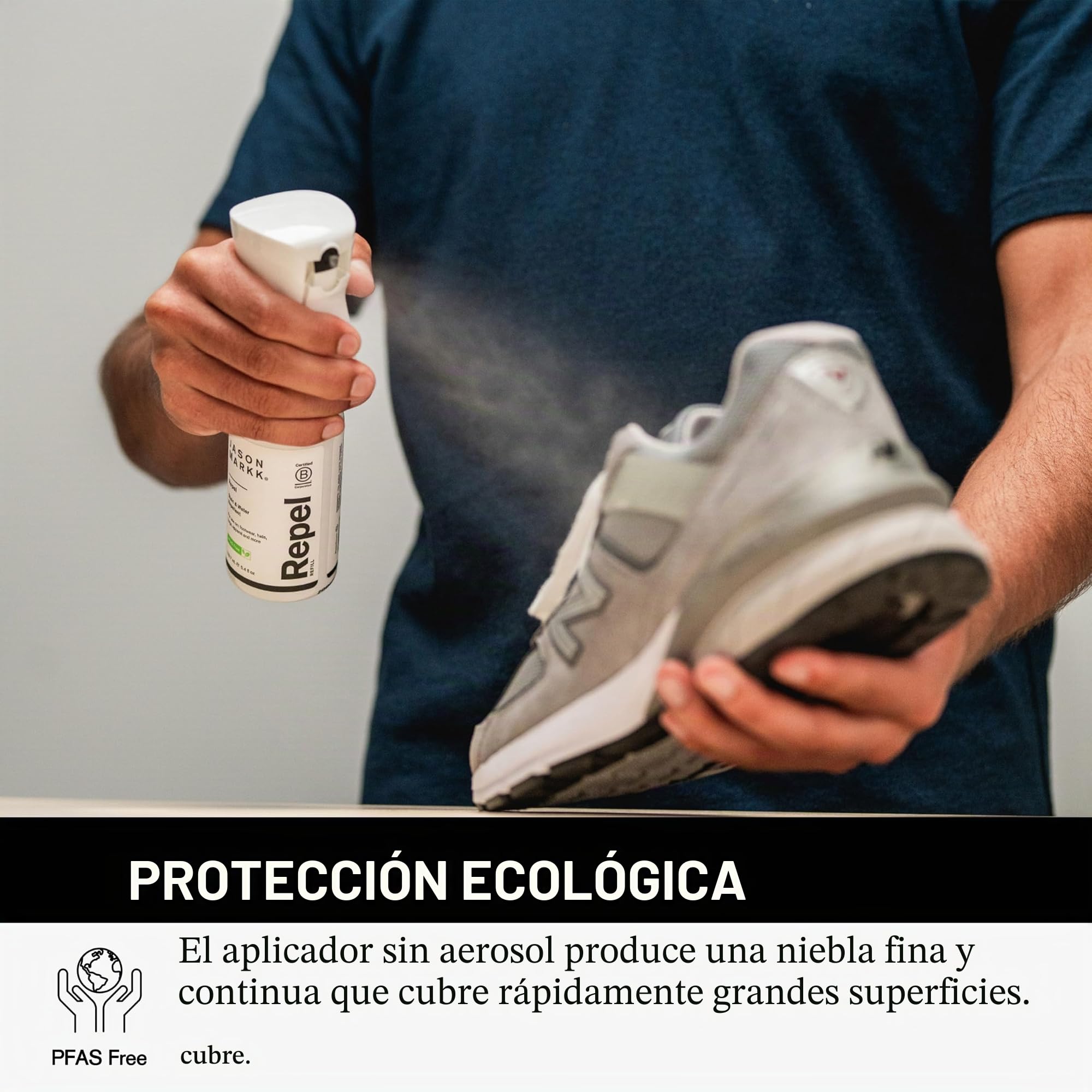 Jason Markk Essential Kit + Repel Spray – Cuidado de zapatos, limpiador de cuero, limpiador de zapatos con spray impermeabilizante
