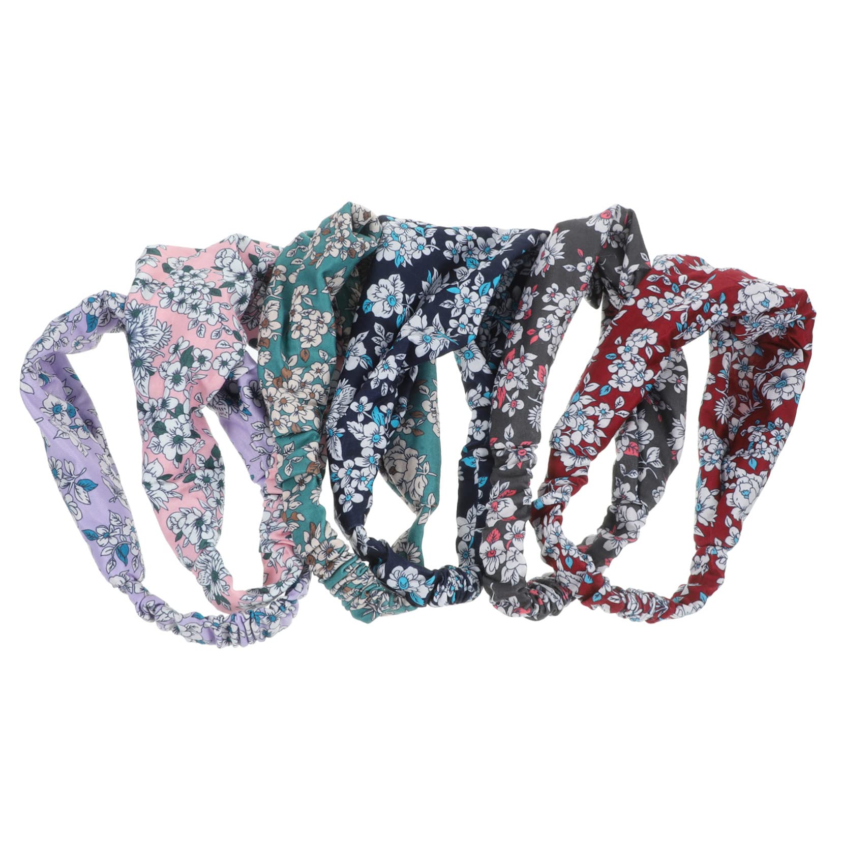 FOMIYES Lot De 3 Bandeaux Élastiques Pour Femme Motif Floral Absorbant La Transpiration Idéal Pour Le Yoga 6 Pièces X 3