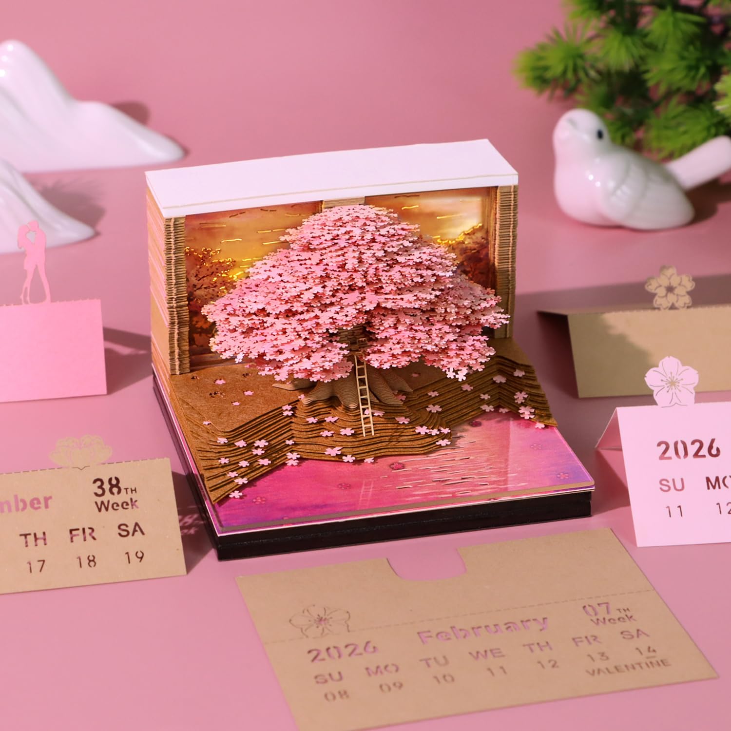 Amazon.com : RSLIPIN 3D Memo Pad Time Piece Calendar 2026,3D Art