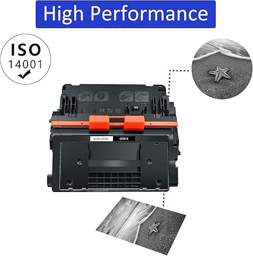 Miniatura 4 de Cartucho de tóner de repuesto compatible para impresoras HP 81X CF281X, color negro, para usar con impresoras Laser Jet Enterprise MFP M605 M604