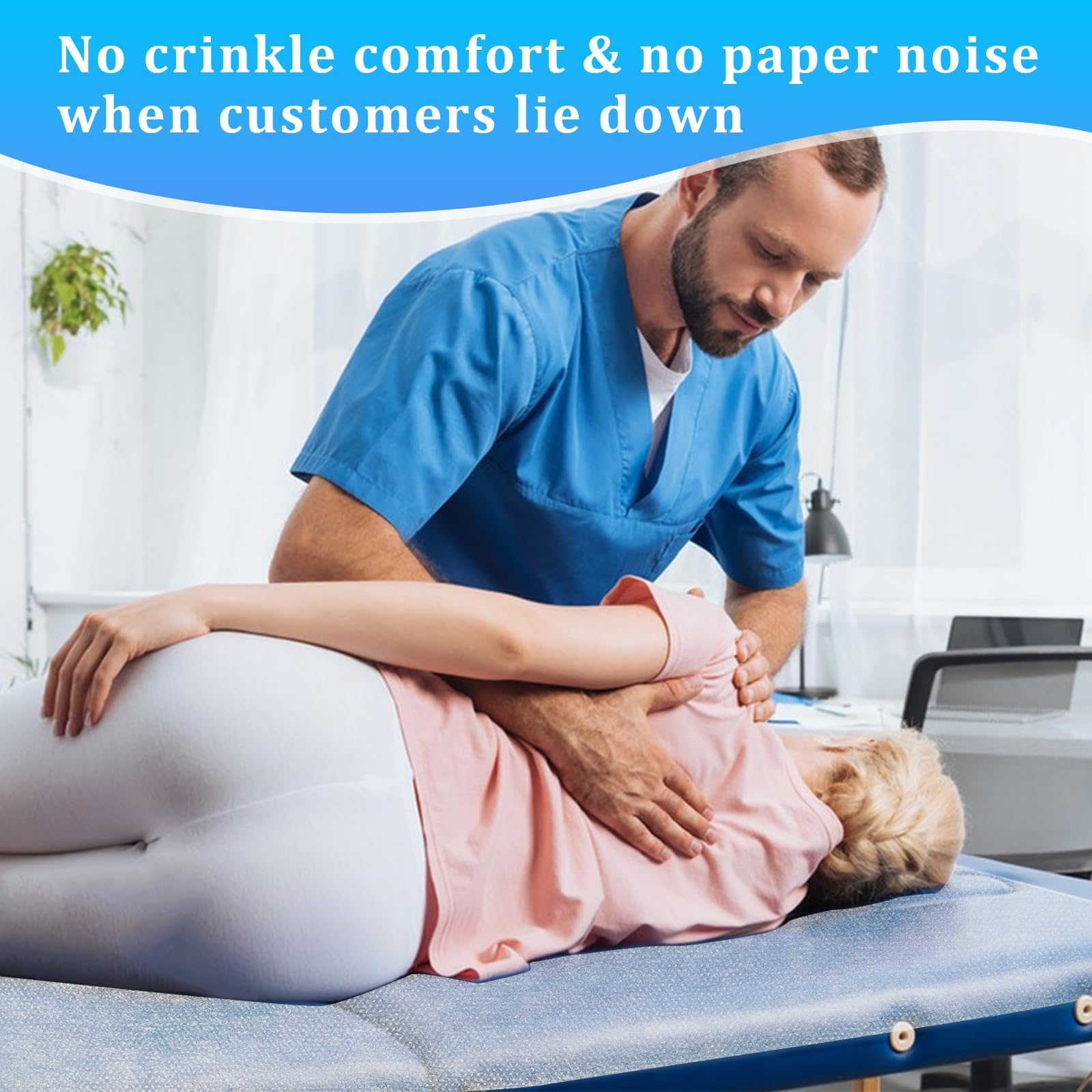 Disposable White Massage Table Bed Sheets, Non-Woven Fabric
