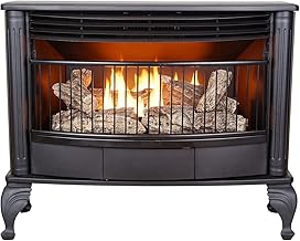ProCom Ventless Dual Fuel Fireplace with Thermostat