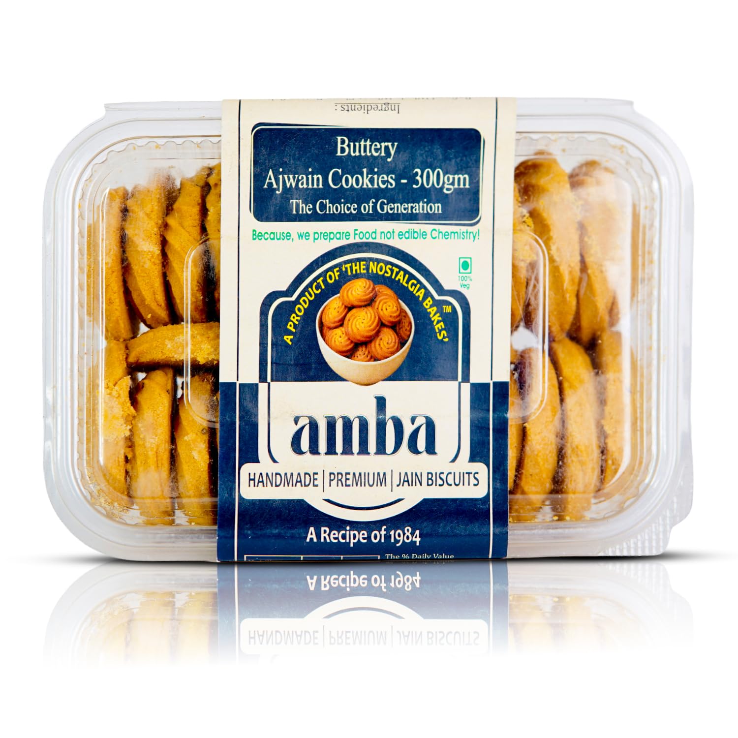 Buttery Ajwain Cookies (300gm) – Handmade Premium Jain Biscuits – Crispy Carom Seed Biscuits with 1984's Original Recipe – No Added Chemicals – Traditional Indian Tea-Time Snack-image-13