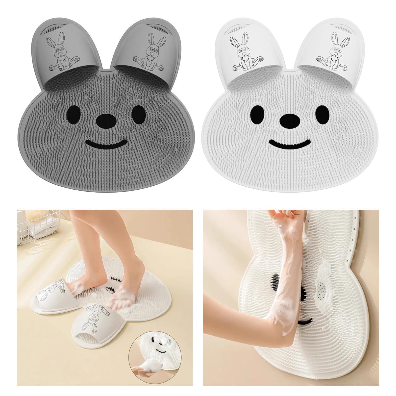 Cepillo de pies para ducha, masajeador de ducha, almohadilla de masaje de baño de silicona, almohadilla de masaje para pedicura, masaje, limpieza de suelas