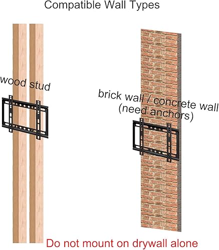 Miniatura 6 de Soporte de pared para TV, ultra delgado, articulado, resistente, soporte fijo de bajo perfil para televisores de plasma de pantalla plana LED OLED