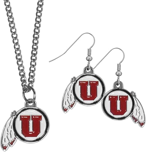 Vista 37 de Siskiyou Sports NCAA unisex-adult Dangle Earrings and Chain Necklace Set