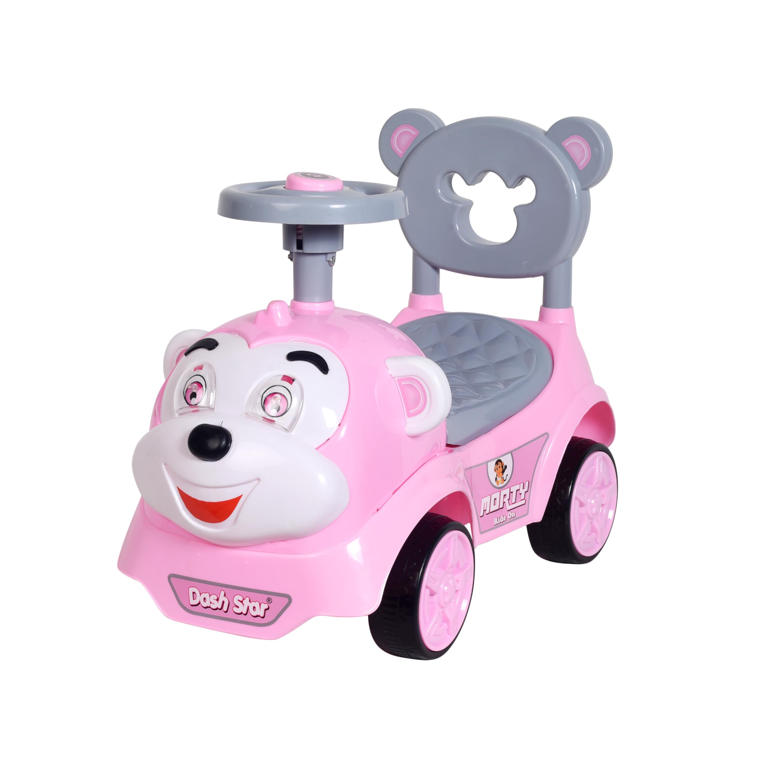 Dash Star Morty Ride On Push Musical Baby Car with Protective Arm Rest Rideons & Wagons Non Battery Operated Ride On Car for Kids (Pink) (B0CSWMX4SN) Amazon Price History, Amazon Price Tracker