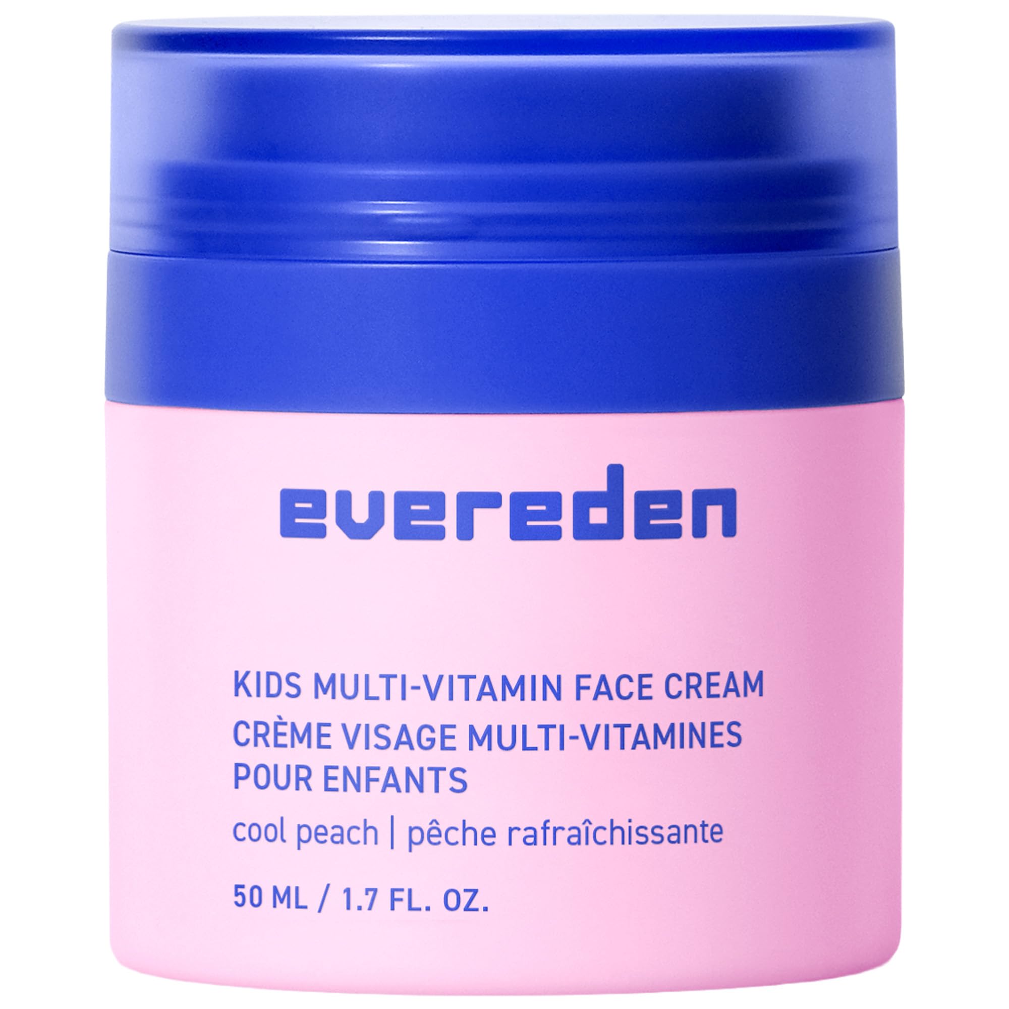 Evereden Kids Face Cream: Cool Peach, 50ml | Kids Face Lotion | Clean and Non-Toxic Kids Face Moisturiser | Multi-Vitamin Skin Care for Kids