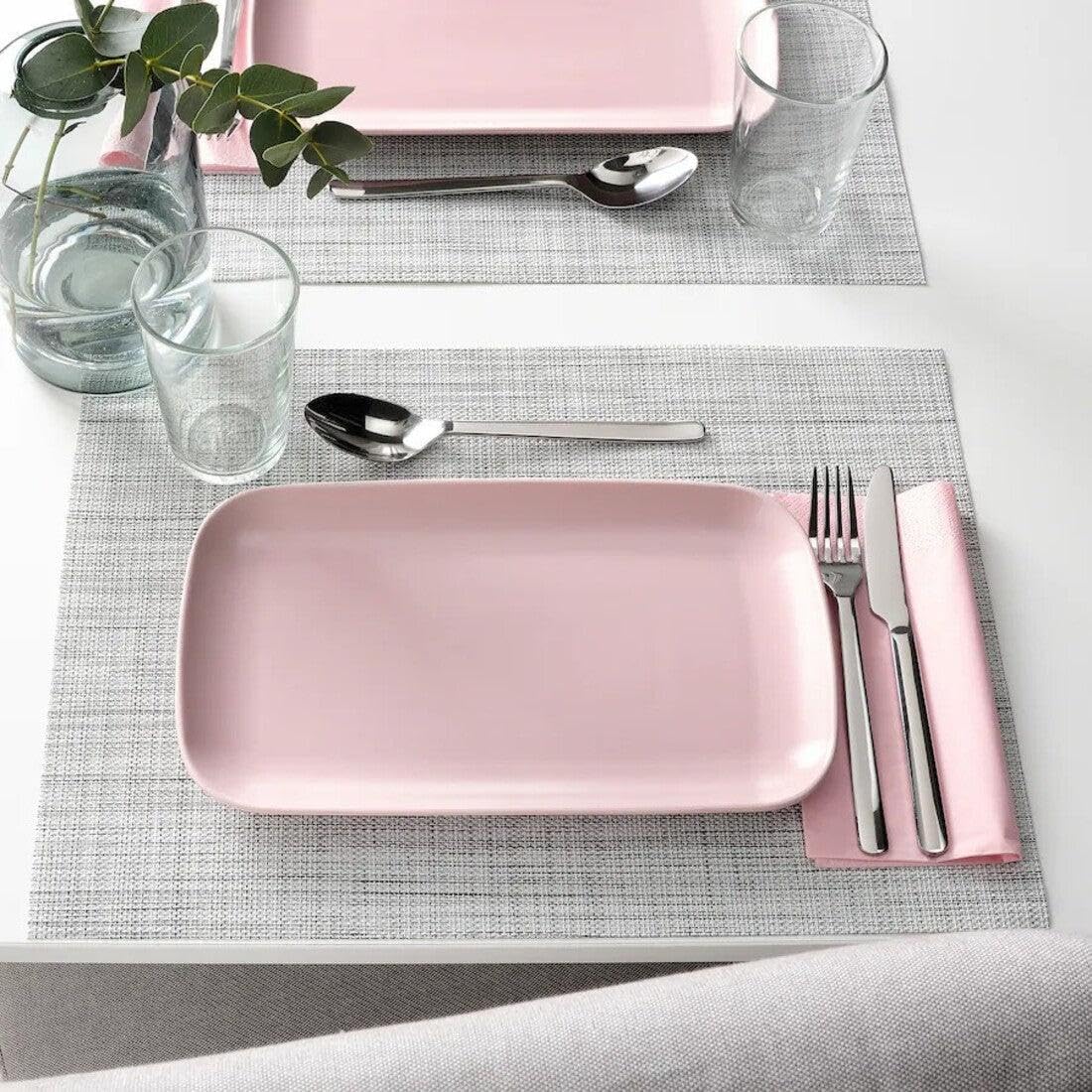 Ikea Plate FÄRGKLAR, matt light pink, 30x18 cm (12x7) Home & Kitchen