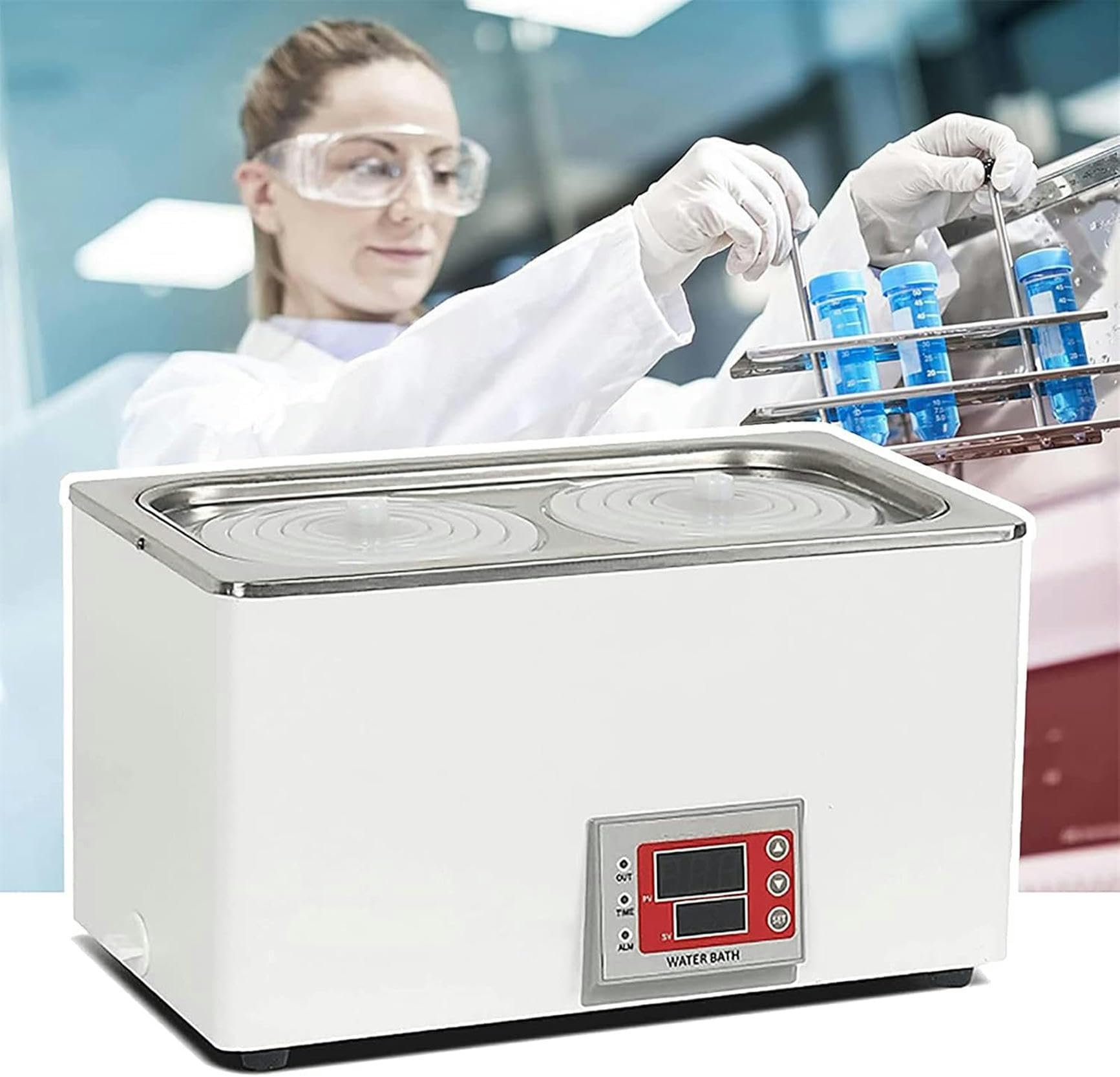 Incubateur de laboratoire bain d'eau stable contre les erreurs thermiques