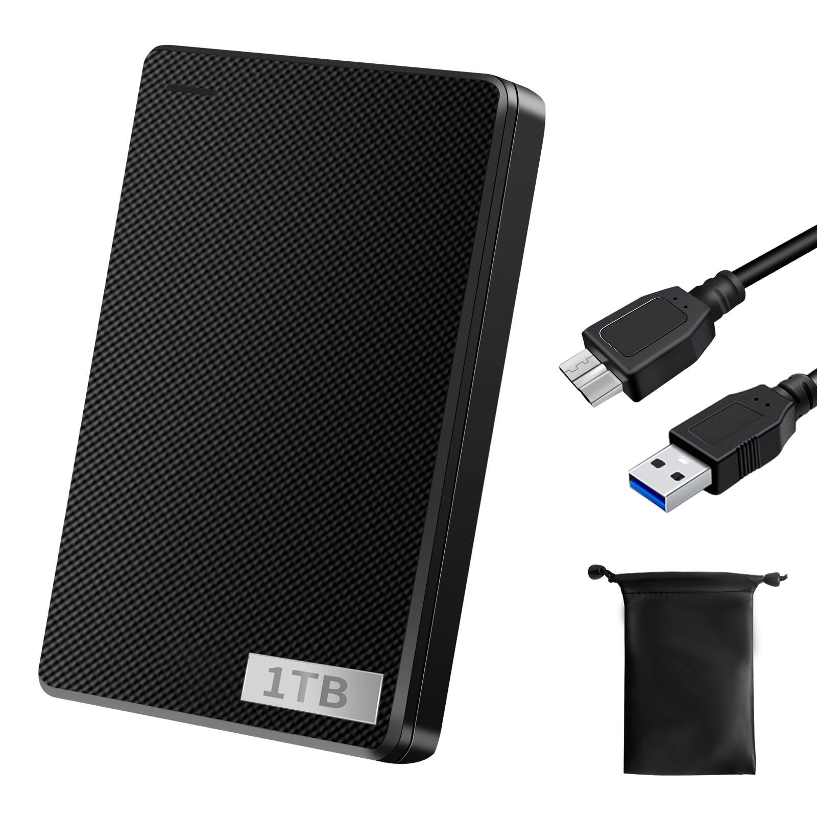 ⑦ PS5、テレビ録画、PC両用可、ポータブルHDD 1TB-USB 3.1 Amazon | 外付けハードディスク 外付けHDD 1TB テレビ録画 超高速