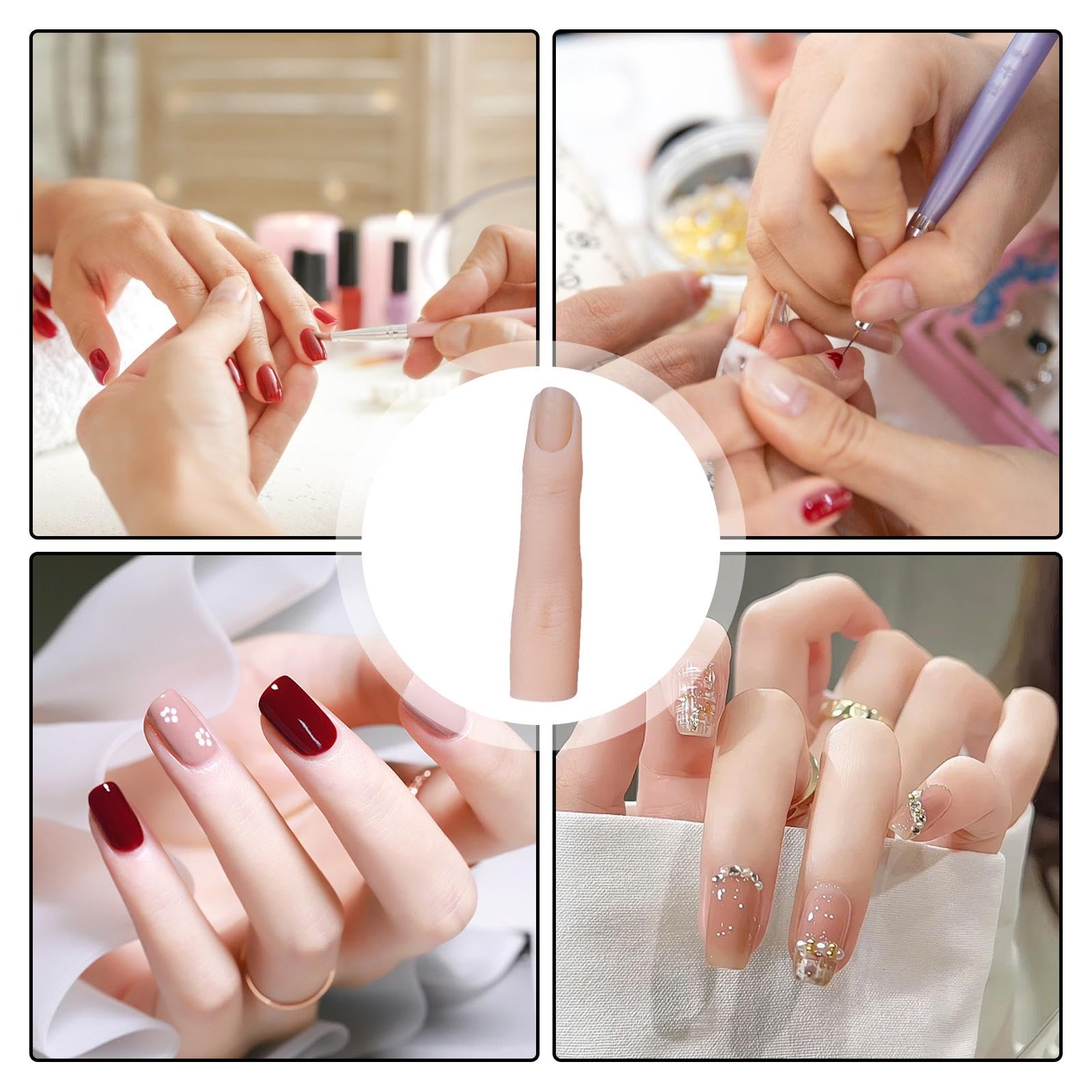 Amazon.co.jp: アクリルネイル用練習指,ネイル練習用指 | 関節と曲げ