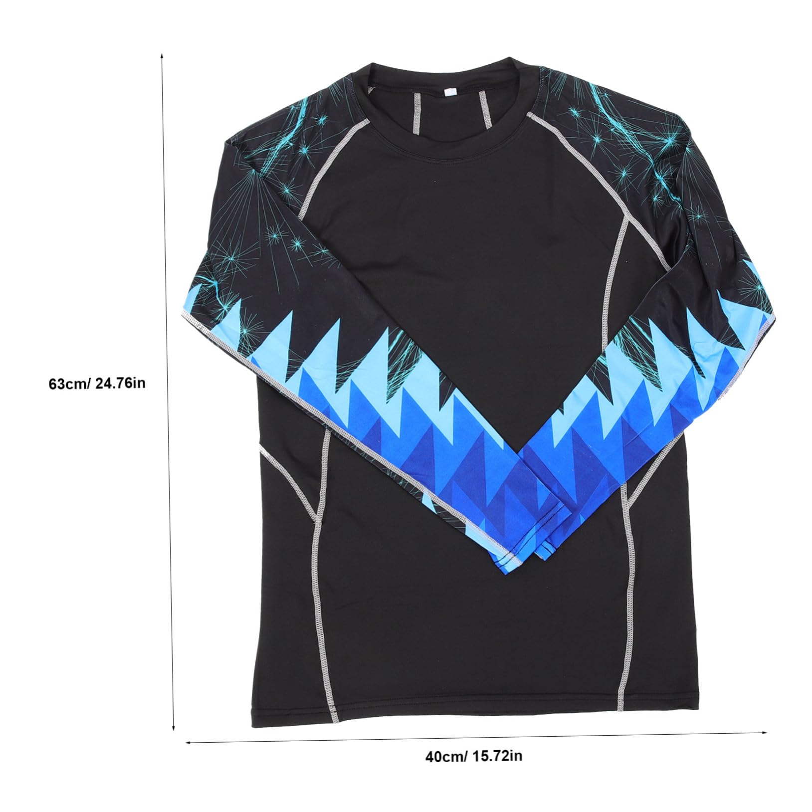 Baluue Men's Long Sleeve Compression Shirt Quick-drying Workout Clothes for Running Cycling Fitness