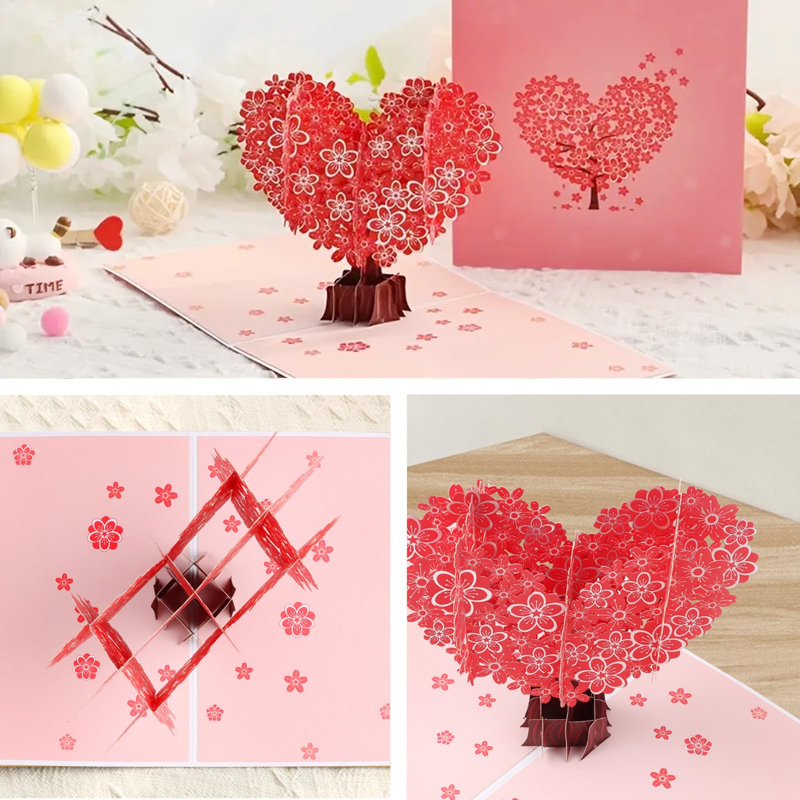 Biglietto Pop-Up 3D Romantico – Coppia Sotto Il Viale Dei Cuori, Per San Valentino E Matrimonio, Con Spazio Per Denaro, 15x20 Cm