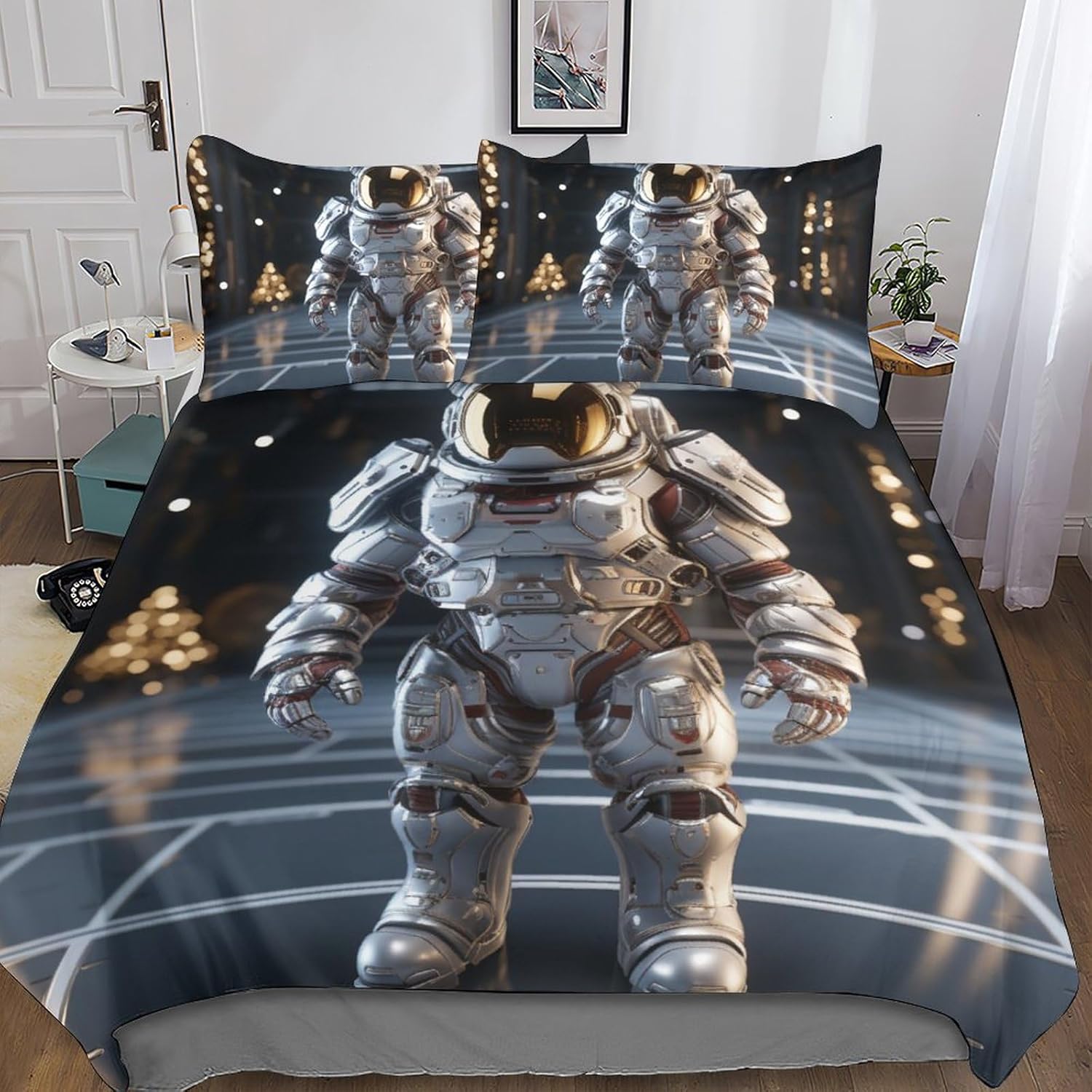 ITomen Astronaut Daddy. 3D Printed Bedding Set Duvet Covers Girls Boys