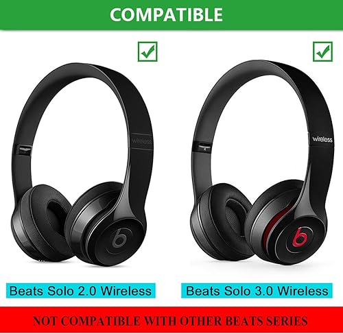 Miniatura 9 de Almohadillas inalámbricas Solo 23  JECOBB Almohadillas de repuesto con cuero proteico y espuma viscoelástica para auriculares inalámbricos Beats