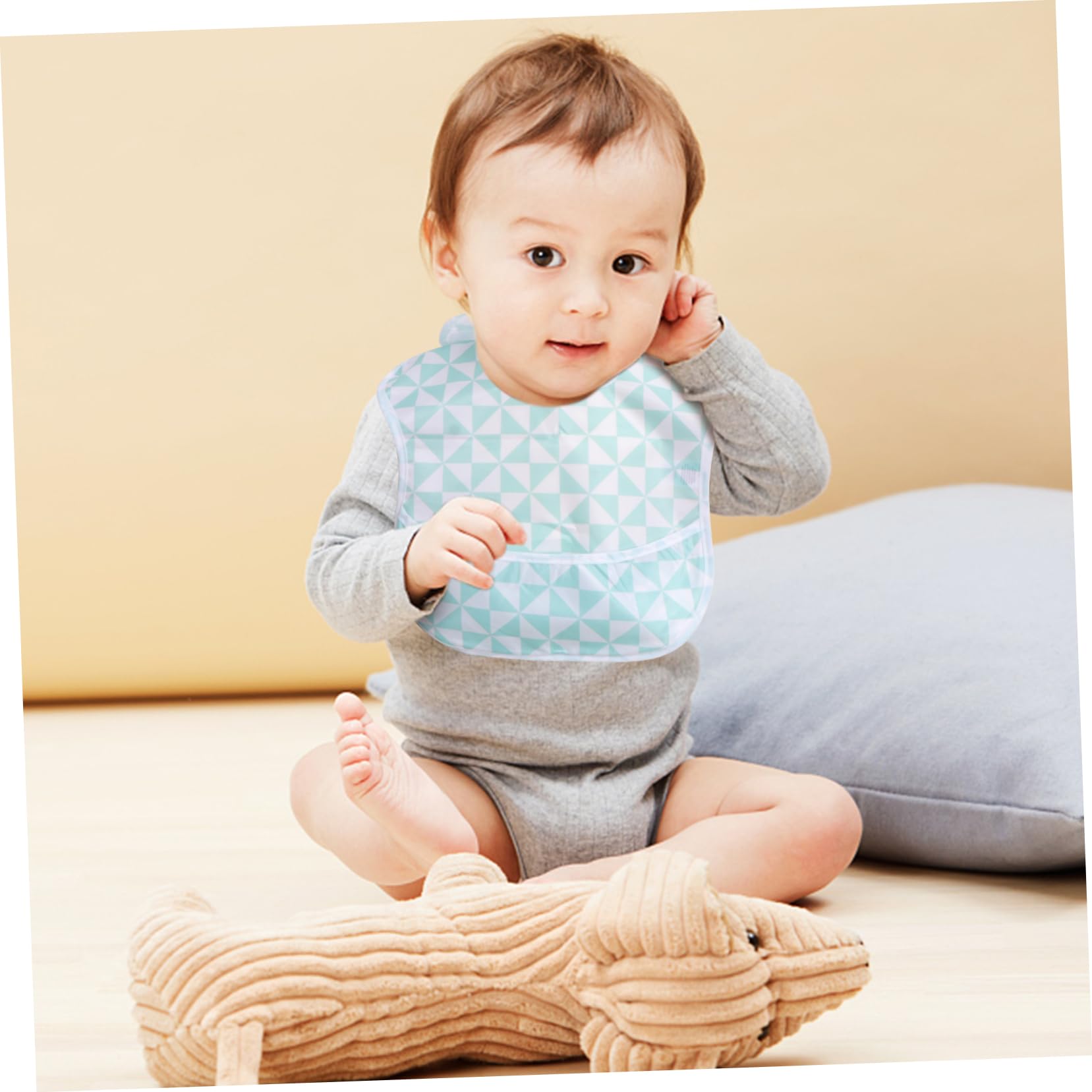 Abaodam 9 Piezas De Suministros Baberos Para Niño Babero De Primer Cumpleaños os Impermeables o Inicial os Lindos os De Algodón o o os os De Comida