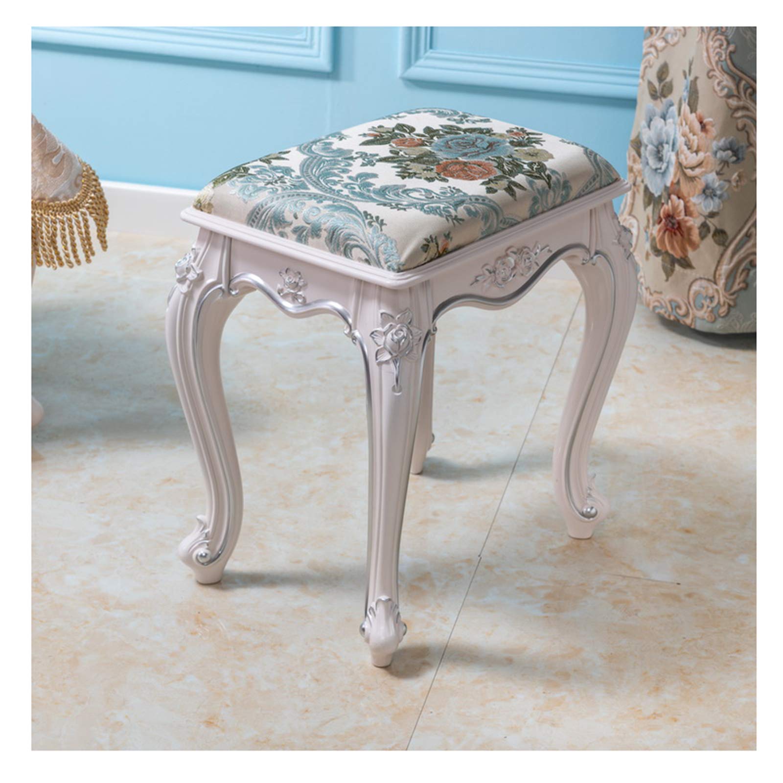 スツール Stool and Cushion for 101  Amazon.com: KKTONER PU Leather Round Rolling Stool with Foot