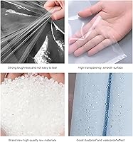 Vista 6 de Paquete de 30 bolsas transparentes para ropa, fundas de ropa de 35.4 pulgadas, bolsas de plástico para ropa, bolsas de limpieza en seco