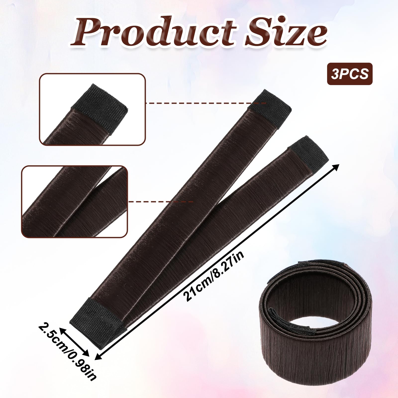 cobee 3 piezas para hacer moños para cabello de mujer, kit de moño de ballet, accesorios para hacer moños, herramienta de trenzado francés, rizador, diademas, para mujeres y niños, pelo largo y corto