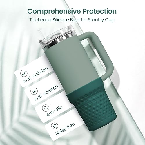 Miniatura 3 de Funda de silicona para botas para accesorios de copa Stanley, funda de silicona para botella de agua para Stanley Quencher H2.0 y vaso de aventura