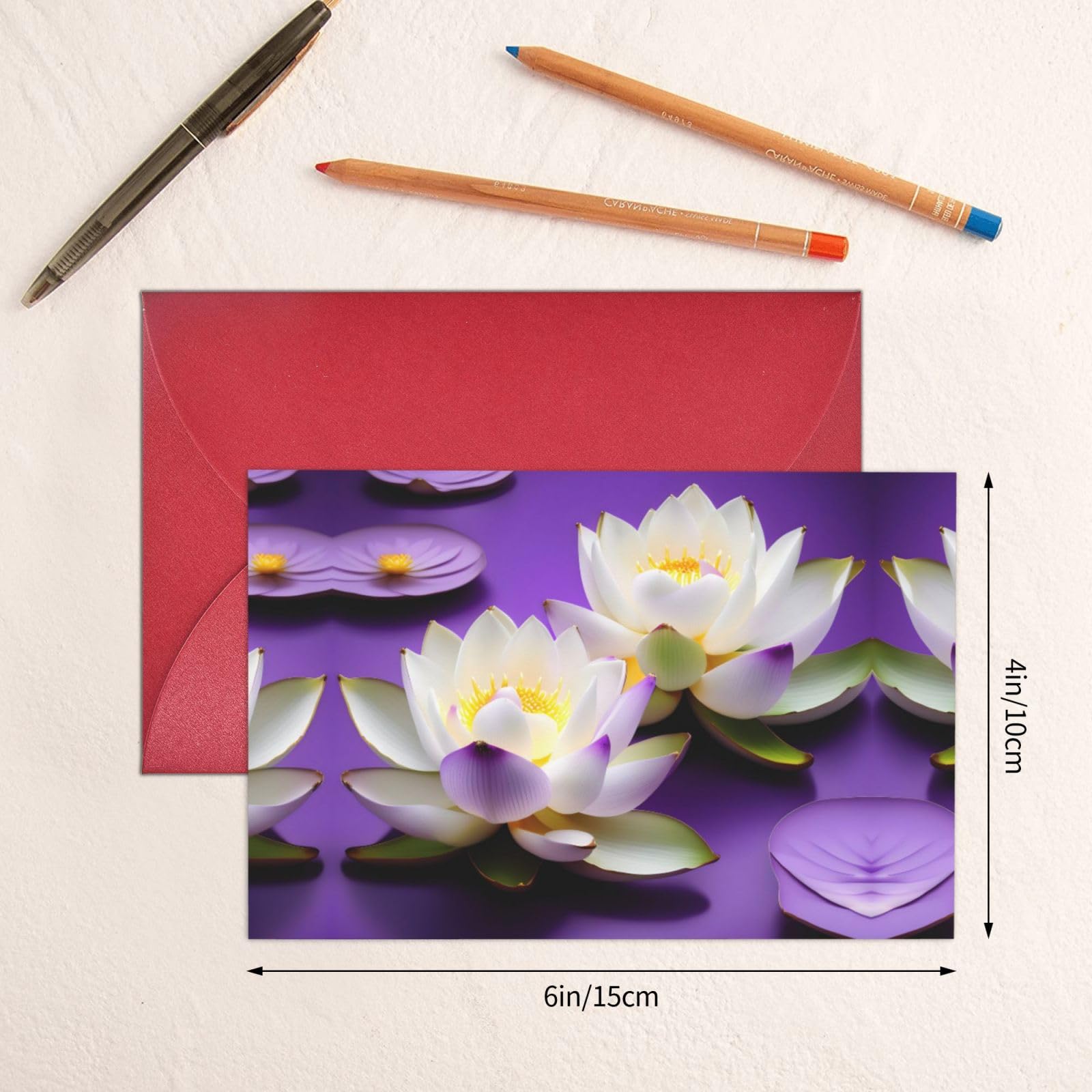 8 Retro-Blumen-Grußkarten Mit Umschlägen – Handgeschnitten, Für Jeden Anlass