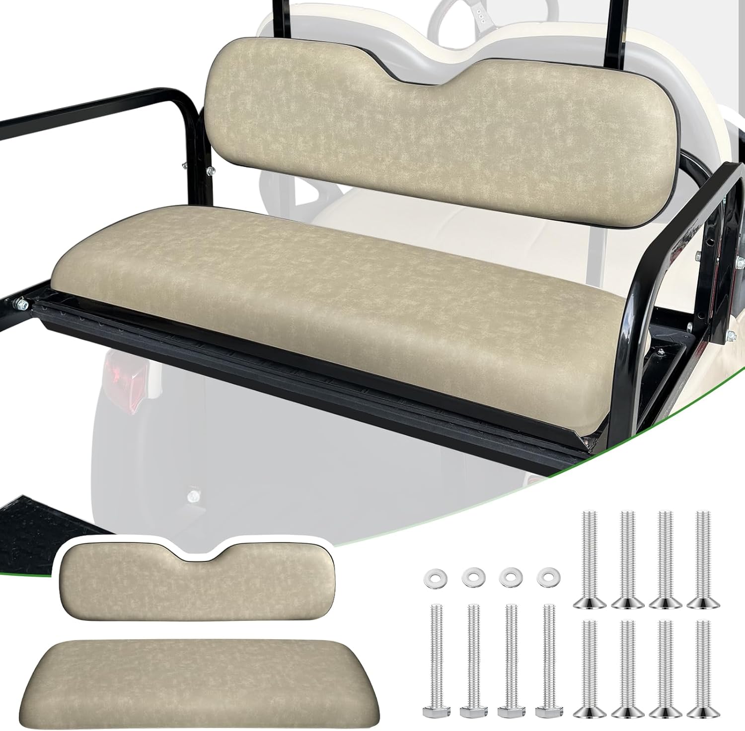 Universal rear seat cushions for golf cart replacement