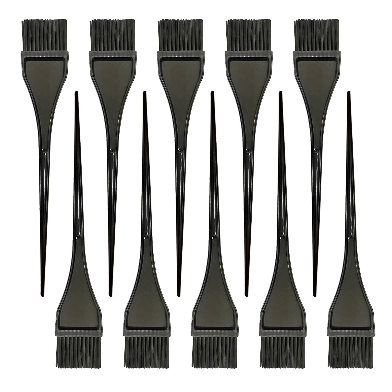 XNIVUIS 10 Piezas Pinceles para Teñir Cabello Pinceles para Teñir Cabello, Brocha Tinte Pelo Cepillo para Teñir el Cabello Herramientas para Teñir Cabello para Teñir Cabello DIY (Negro)