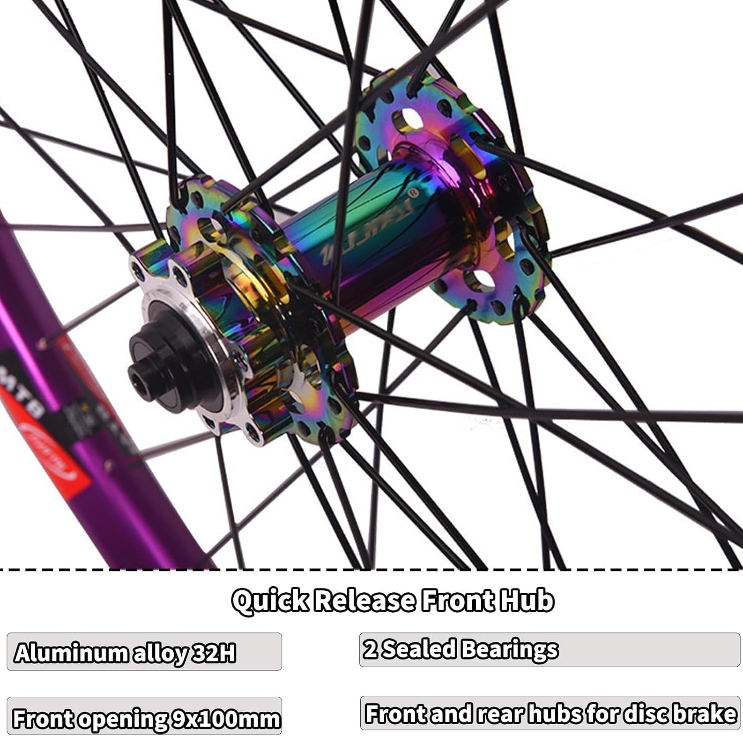 26/27,5/29Zoll Mountainbike Laufradsatz Schnellspanner Räder Alu Felgen Scheibenbremse Vorder- Und Hinterradnaben Für 8-9-10-11-12 Fach Kassette