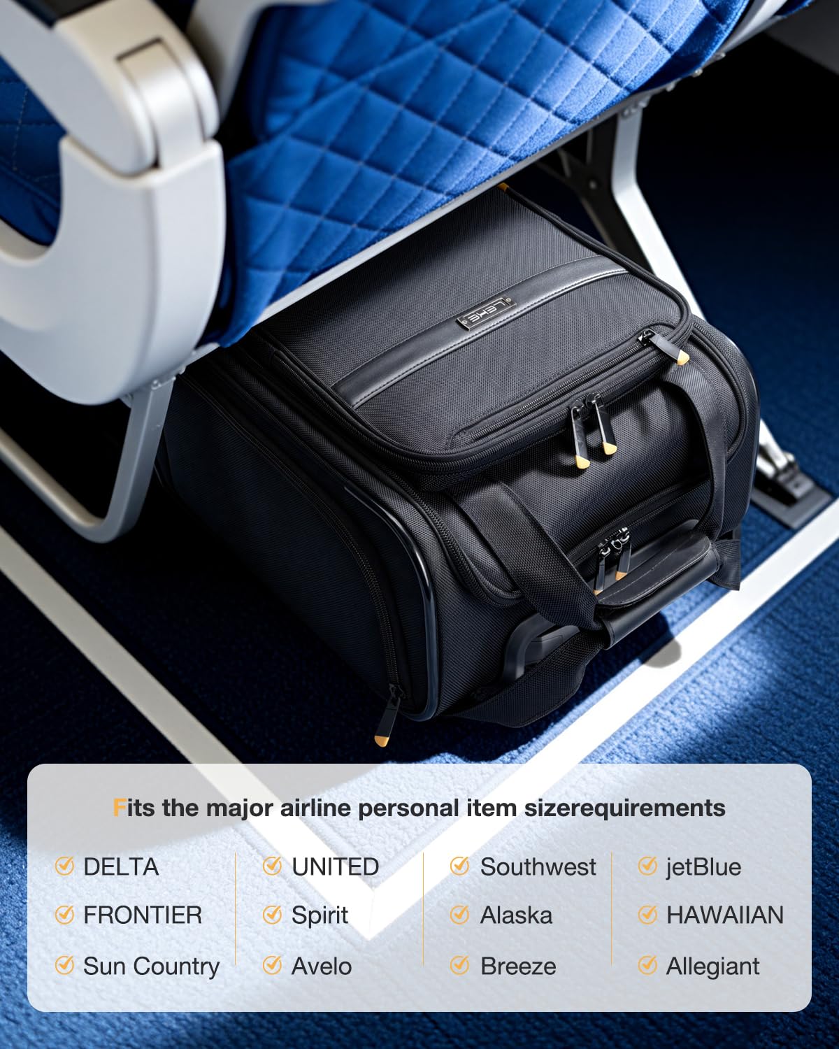Rucksack mit Rollen, 15,6 Zoll Laptop Rucksack Trolley Leichter Reiserucksack & Business Trolley für Damen/Herren, Ideal als Handgepäck für Reise, Arbeit