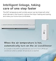 Vista 6 de Sensor de Temperatura y Humedad WiFi: Termómetro Higrómetro para Interiores con Alerta de Aplicación, Exportación Gratuita de Almacenamiento
