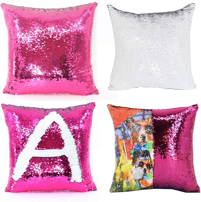 blank sequin pillow