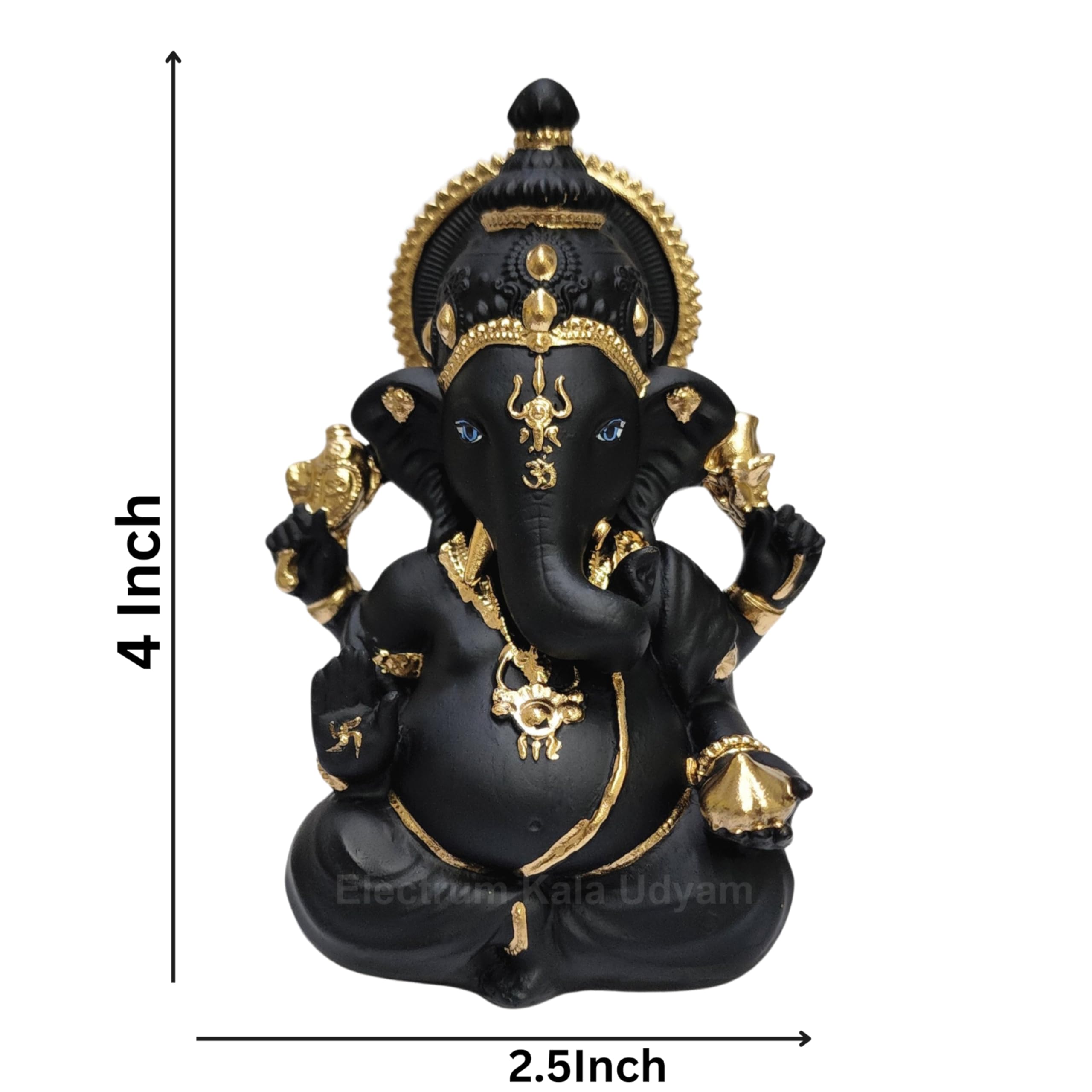 OM Sacred Symbol Vinyl Decal 2-Pack - 2.5x2.5 Inch Black Spiritual Sticker