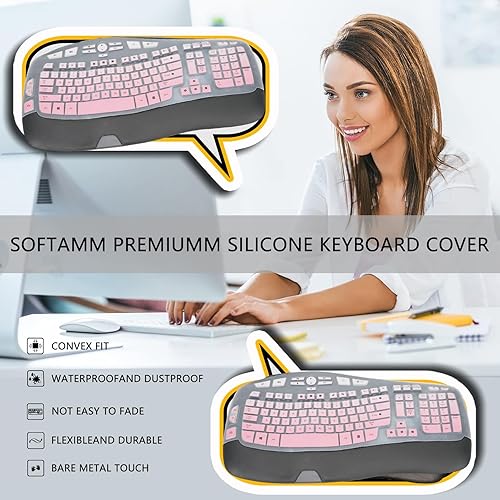 Miniatura 8 de Logitech K350 MK550 MK570 MK570 - Funda de teclado de silicona a prueba de polvo para teclado Logitech K350 MK550 MK570 Accesorios de protección de