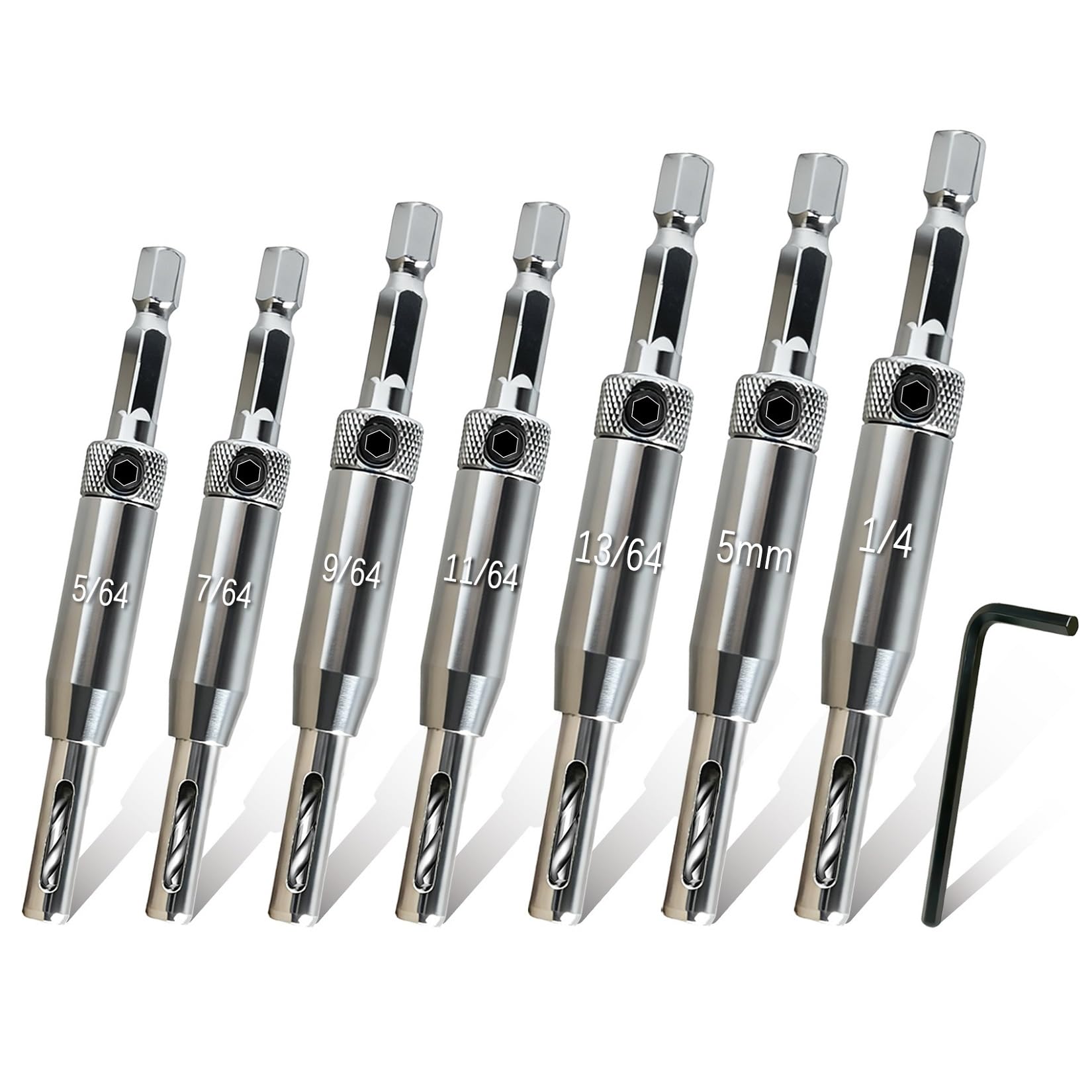 Self-Centering Drill Bit Set - Perfect Hinge Installation -11