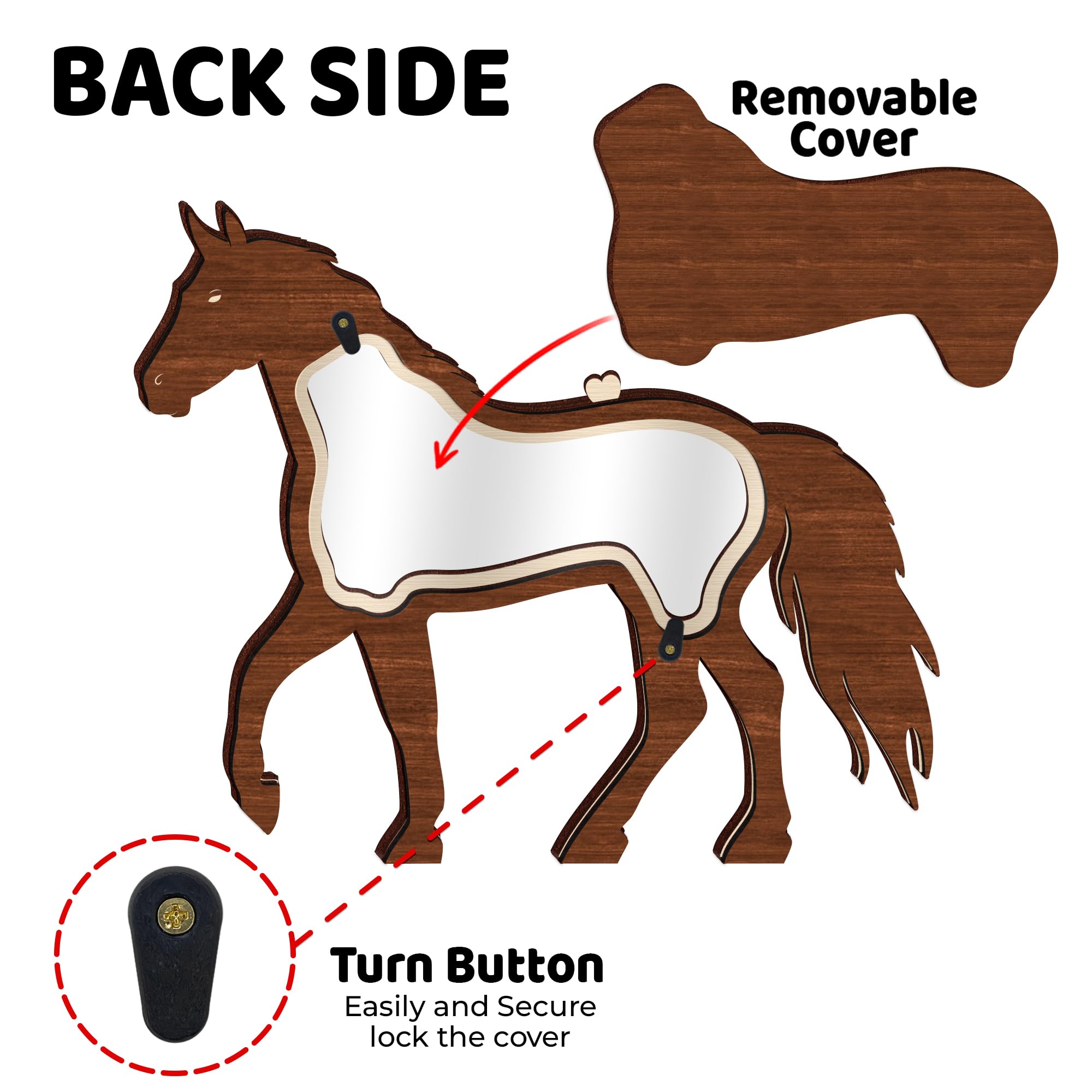 Caja de recuerdo personalizada con forma de caballo, regalo único de madera para mascotas, regalo conmemorativo para guardar pelo, uñas, dientes, cenizas, decoración de mesa, idea de regalo para