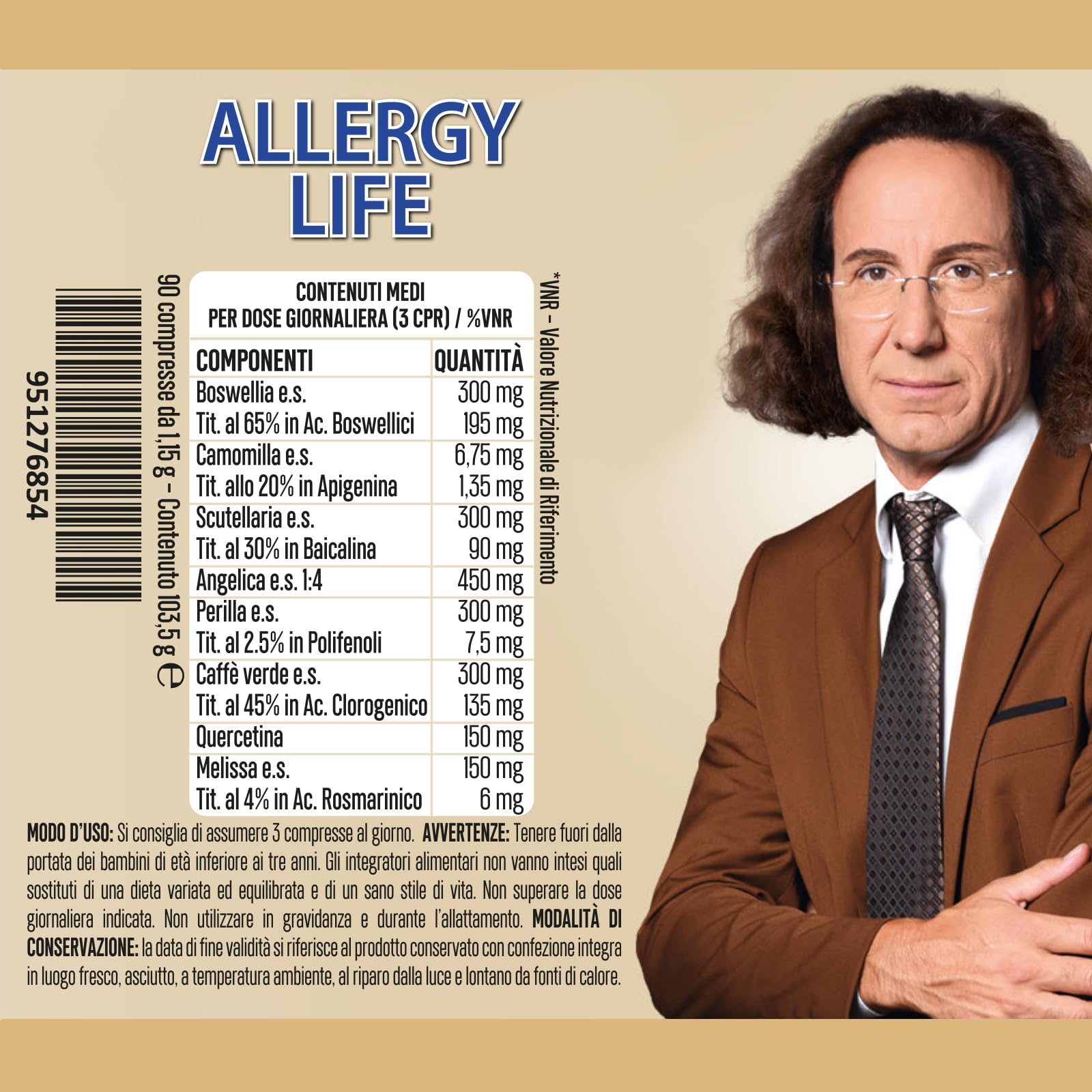AP PLUS AllergyLife Integratore Alimentare con Estratti Vegetali per Difese Immunitarie e Supporto Naturale alle Reazioni Allergiche | 90 capsule