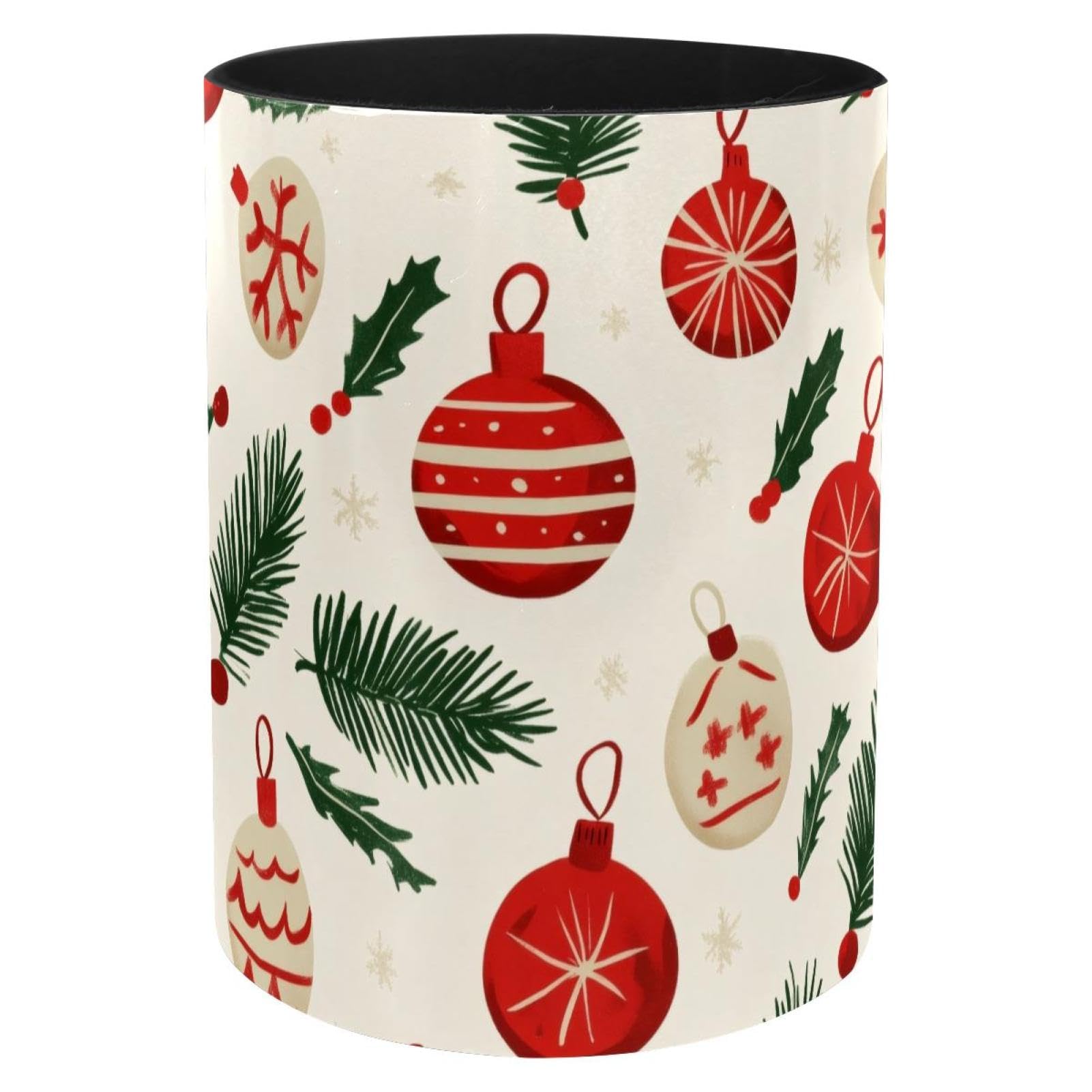 Pot à crayons de Noël en métal pour organiser votre bureau à la maison