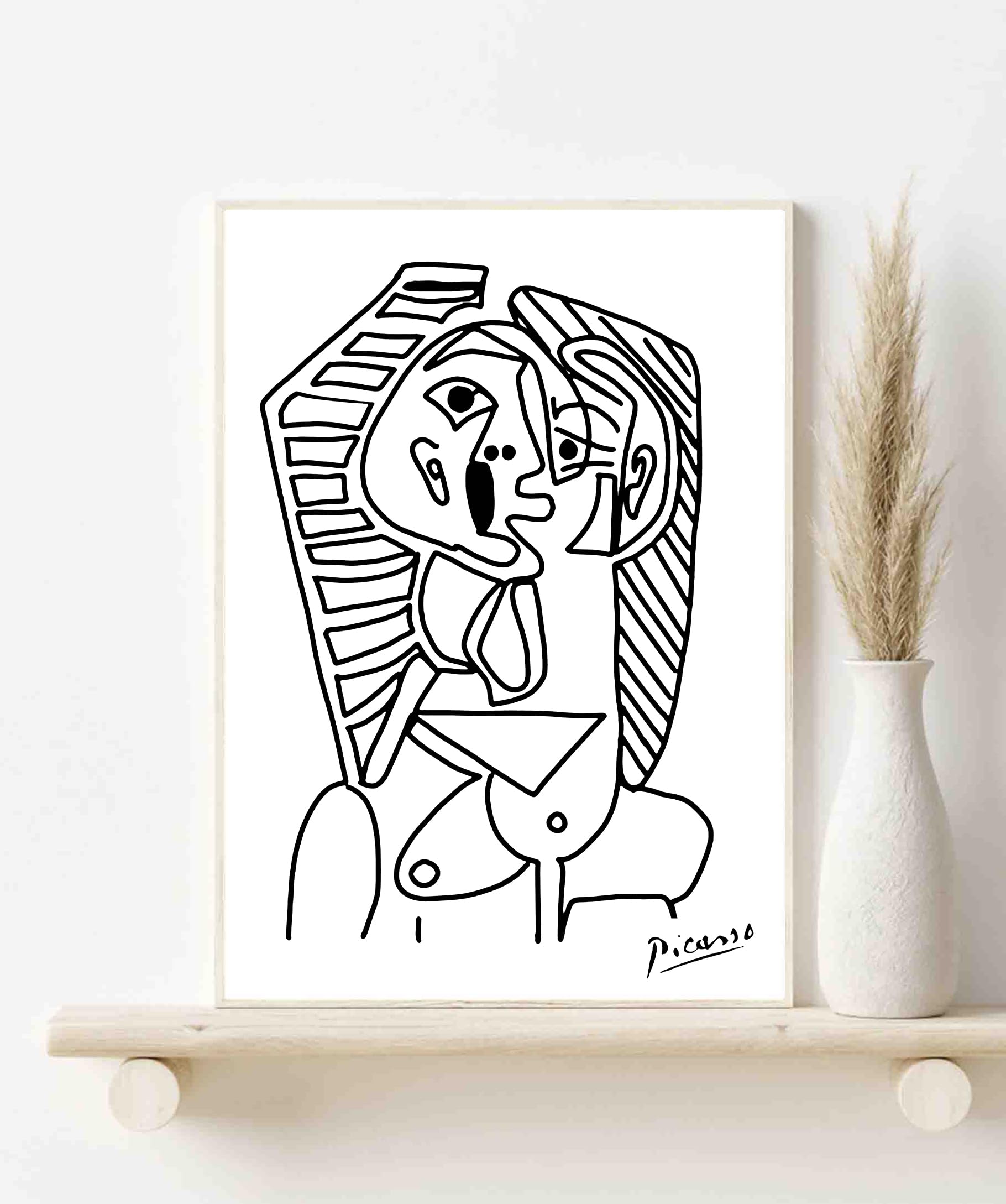 ピカソ　アートプリント Amazon.co.jp: ウォールアート ピカソ ドローイングライン