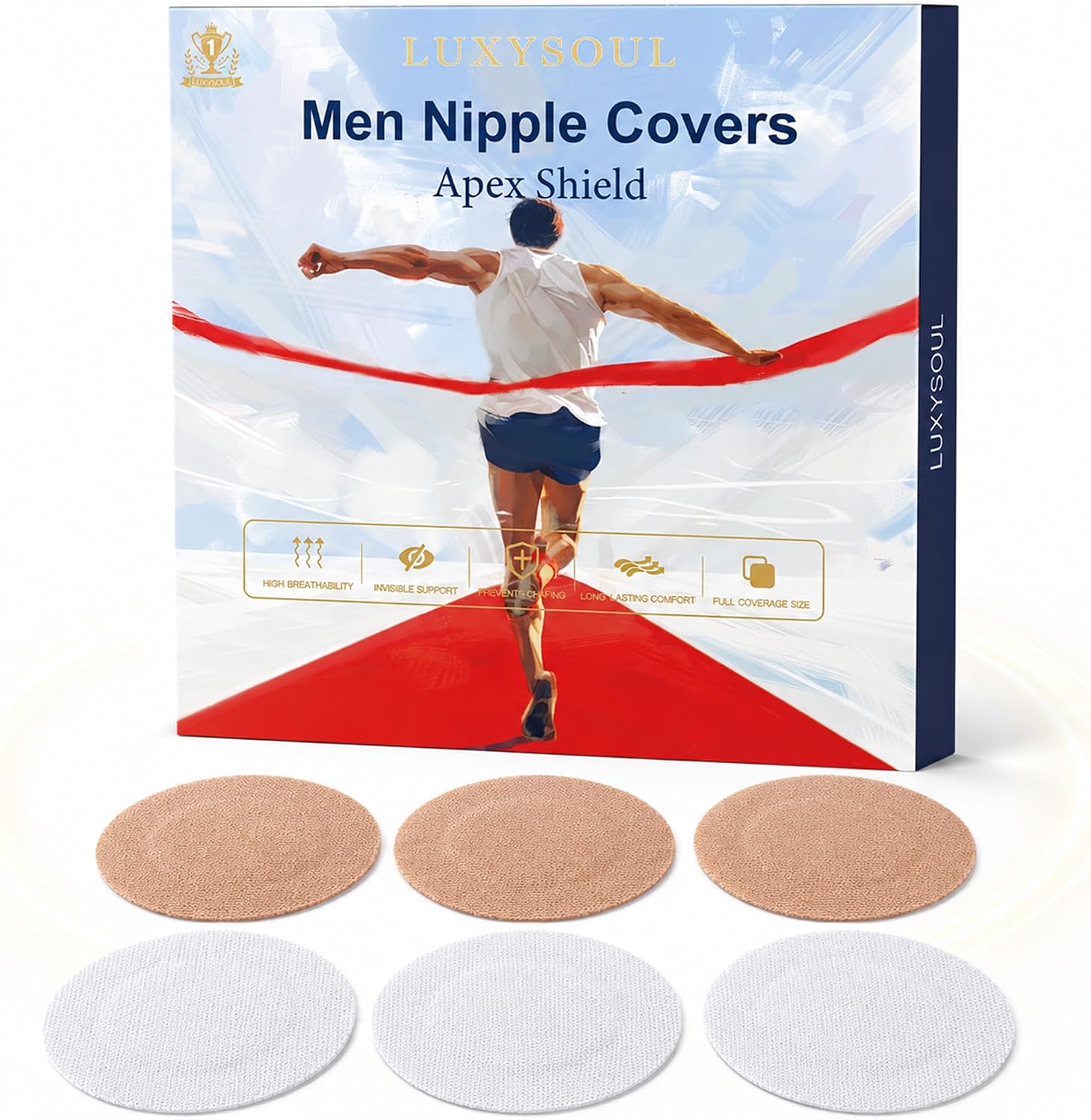 Nipple Covers for Men,100/120PCS Long Lasting Mens Nipple Covers No Show for Running Marathons,Male Nipple Guards
