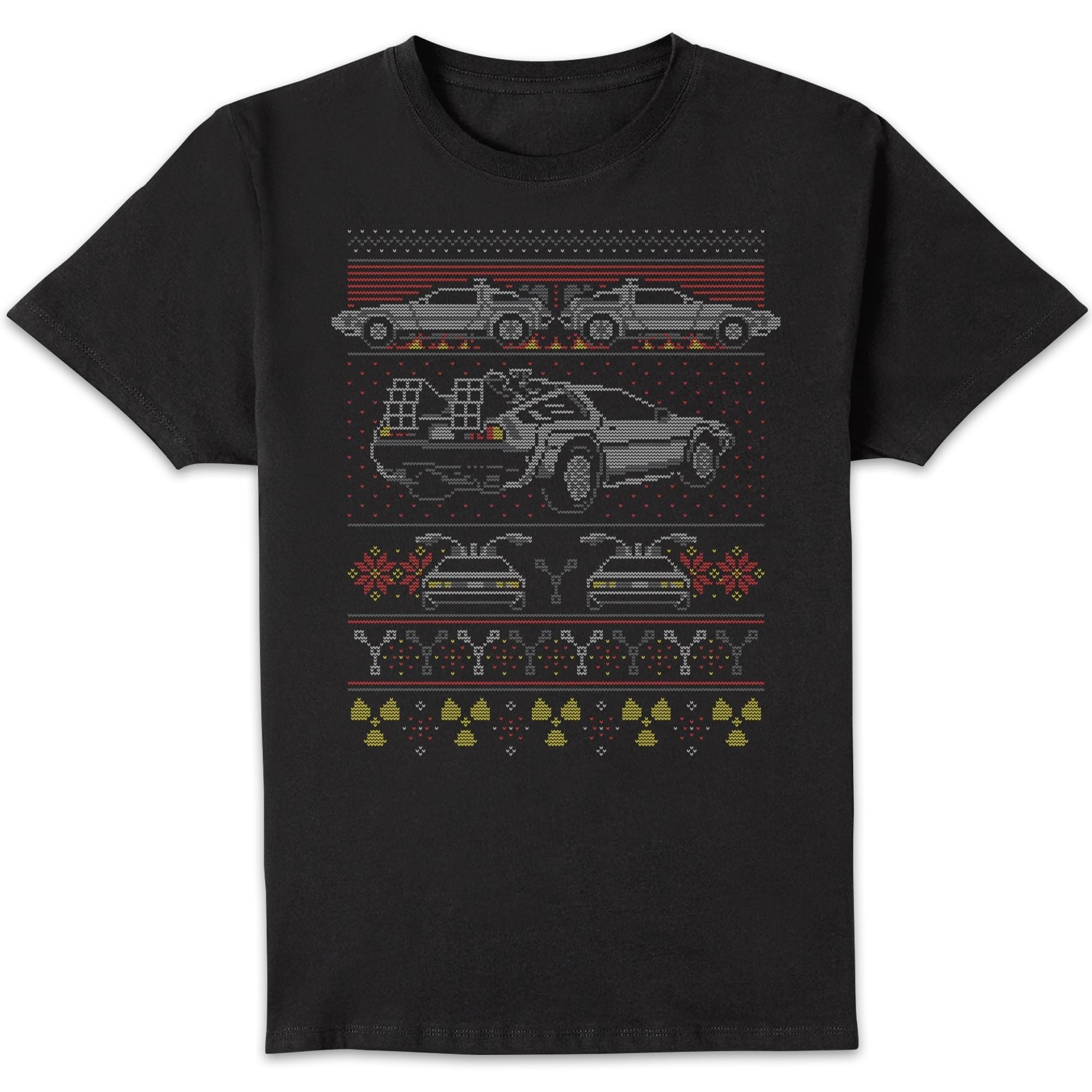 Zavvi Unisex Multi Back To The Future Back In Time For Christmas Men's T-Shirt - Black L