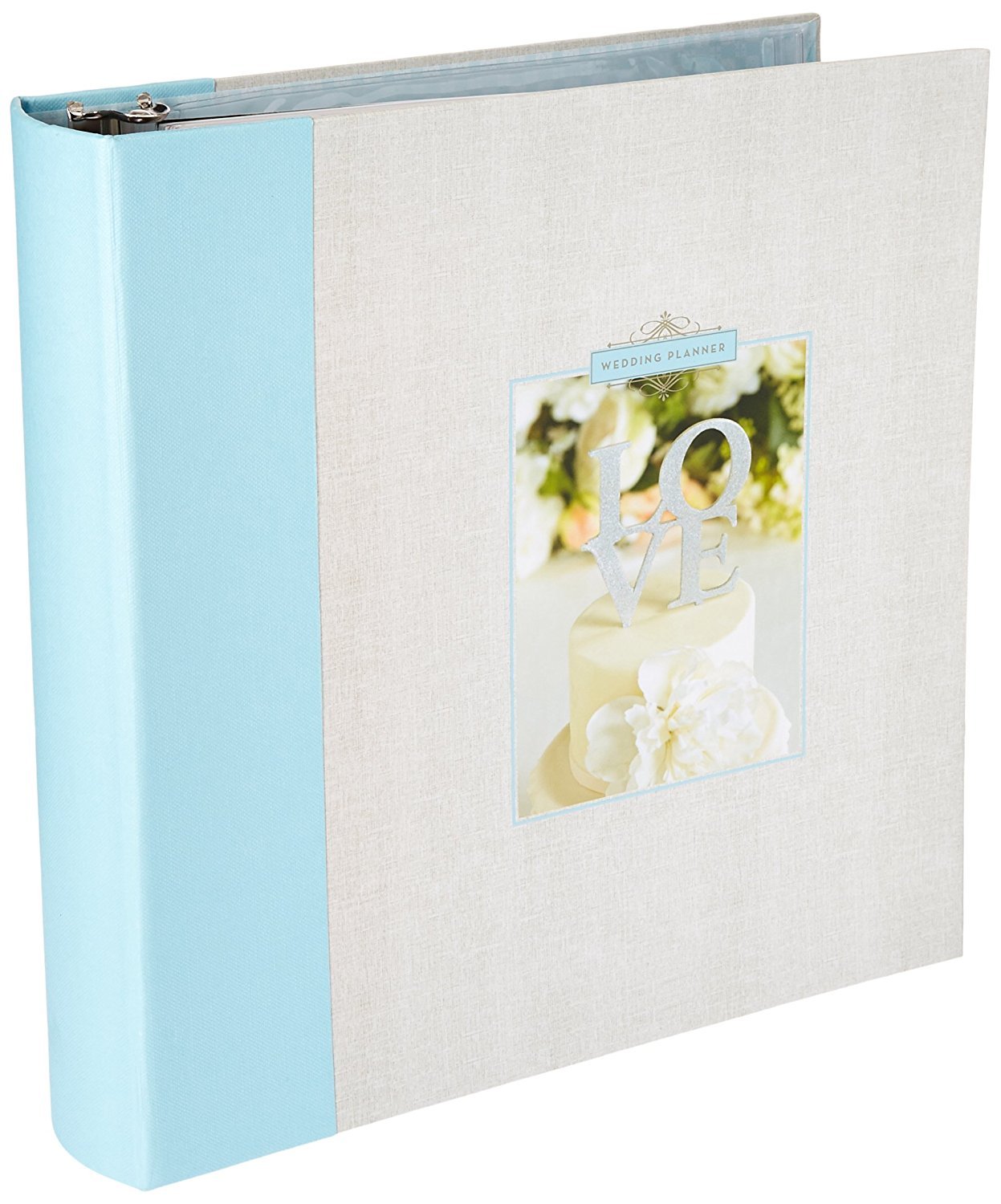 Gartner Studios Wedding Planner Organization Book, Light Blue 3-Ring Binder, 80 Pages