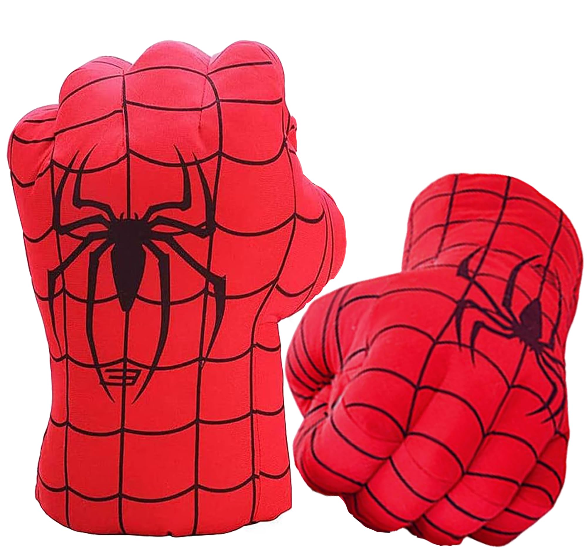 Kids Smash Gloves Spider Toys Gifts - Kids Giant Hands Fists Big Soft Plush Spider Toys Kids Boxing Gloves Cosplay Costume Games Spider Glove Toy for Christmas Halloween Birthday Present