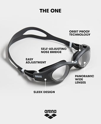 ARENA The One Unisex Adult Swim Goggles Men and Women Watertight Fit Orbit-Proof Seals Anti-Fog Coated Mirror/Non-Mirror Lens