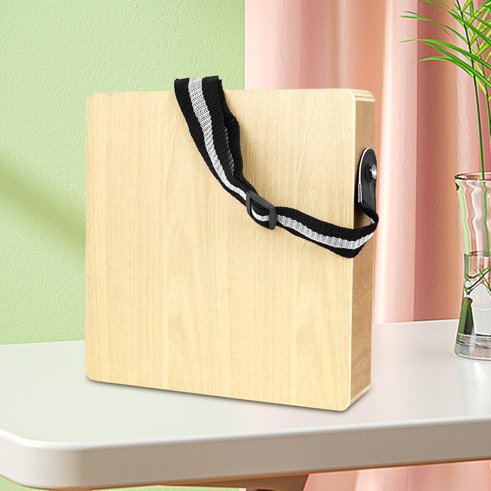 Cajon Tamburo da viaggio Cajon Box con tracolla a mano piatto portatile professionale in legno ritmico for la casa