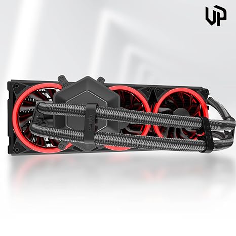 upHere CPU Liquid Coolers Tube Combs 8 Pieces Set 4 Pieces for Tube Diameter Up to 11 mm (0.43in)/4 Pieces for Tube Diameter Up to 13 mm (0.51in) Black-CM508