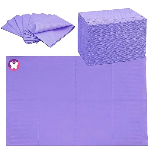 Miniatura 7 de Juego de 50 manteles desechables para decoración de uñas, 50 unidades, color negro, impermeable, 3 capas, papel de arte de uñas, 13 x 17 pulgadas,