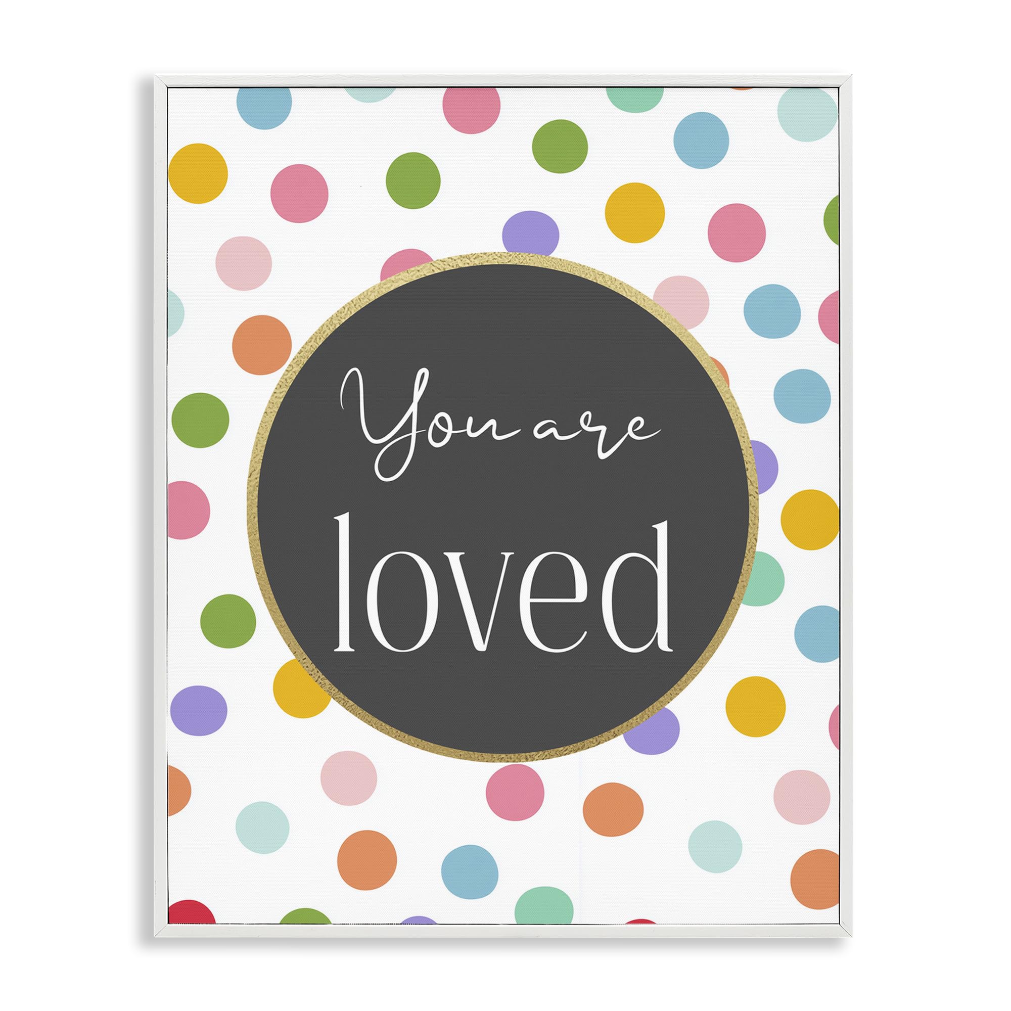 'You Are Loved Polka Dots'| Framed Giclee Art