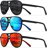 STORYCOAST Polarized Aviator Sunglasses Men Women - Retro UV400 Lenses for Driving Sports Running Hiking