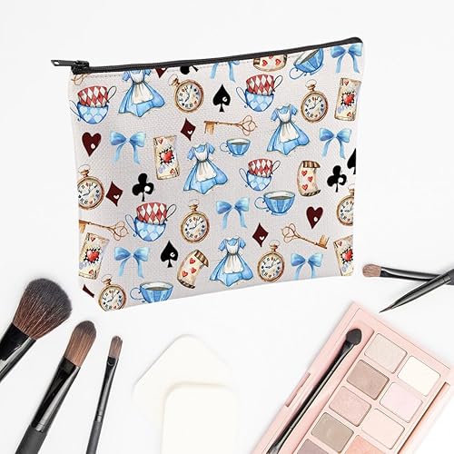 Miniatura 6 de Bolsa de maquillaje de Alicia, regalos de cuentos de hadas, regalos inspirados en la película de Alicia, bolsa de aseo de Alicia Merch para